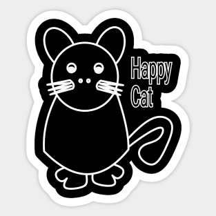 Happy cat Sticker